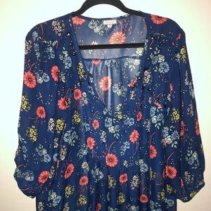 Sheet Floral Blouse